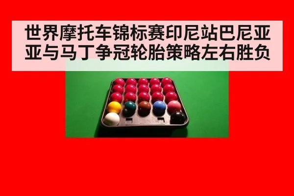 世界摩托车锦标赛印尼站巴尼亚亚与马丁争冠轮胎策略左右胜负